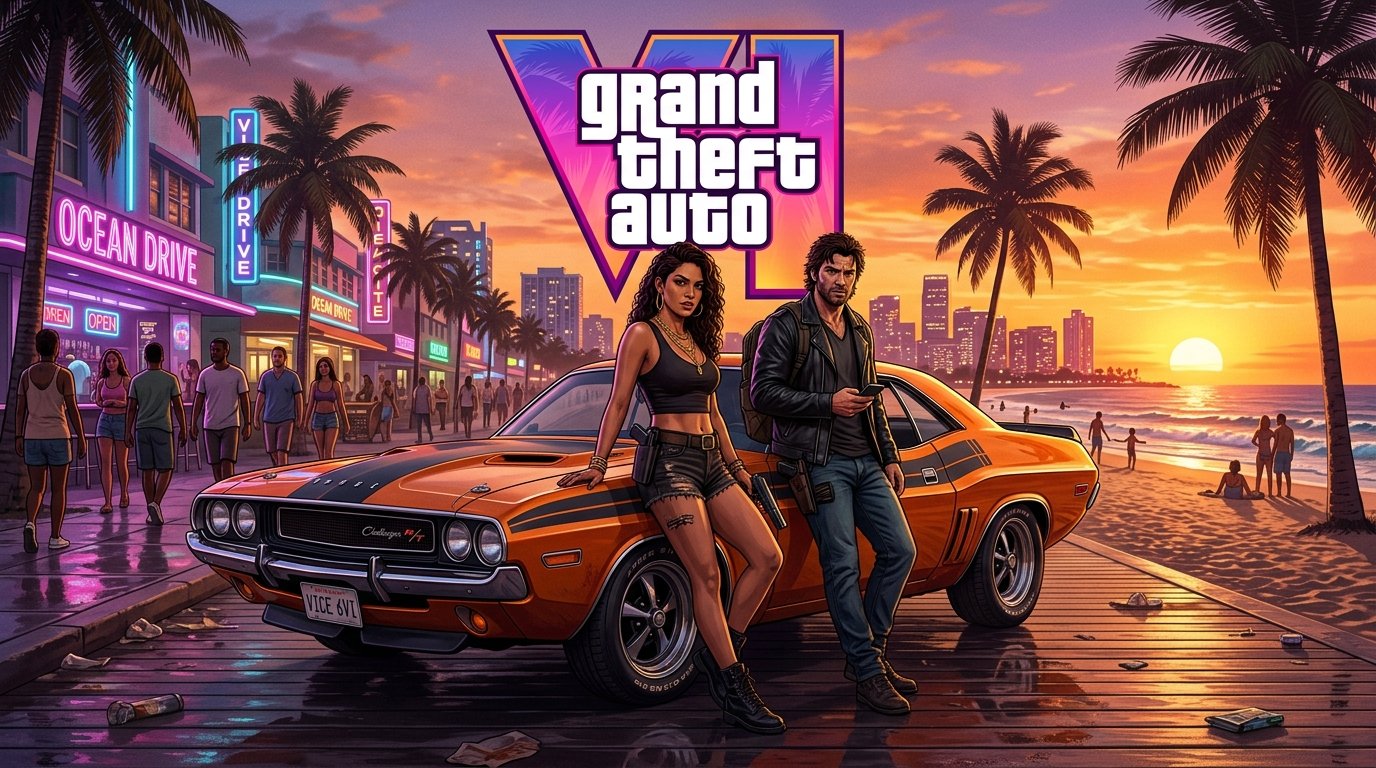 GTA VI: Novos Vazamentos Revelam Rádios Dinâmicas de Vice City e Integração Musical Inédita!