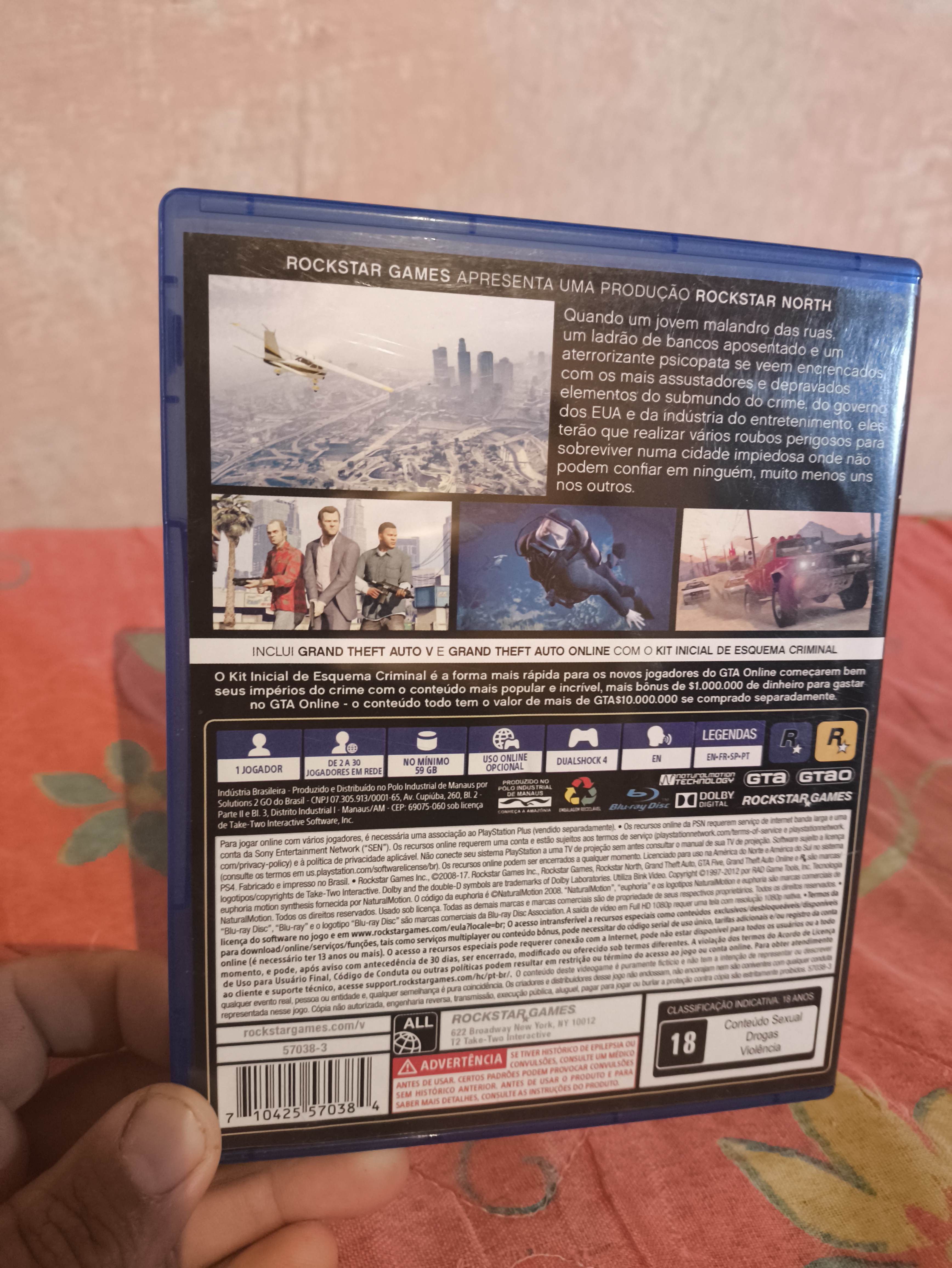 Jogo PS4 - Grand theft auto V