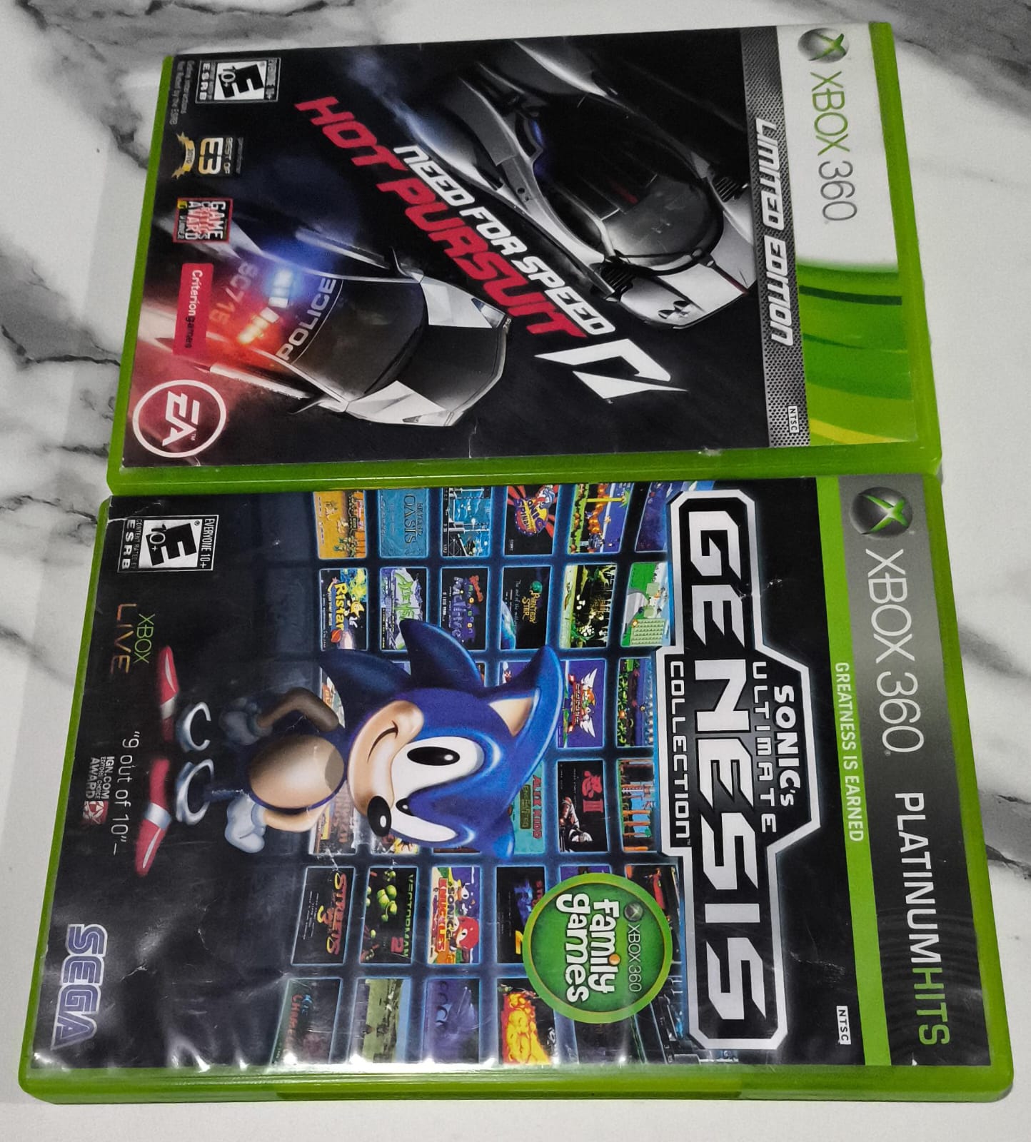 Jogos Xbox 360 - kit com 2 jogos.